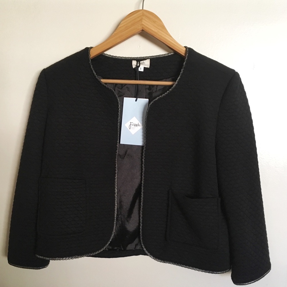 NWT Boutique Cropped Jacket - Retail $100